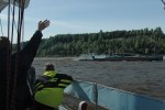 Первый выход яхты Югра в августе 2006 на р. Объ